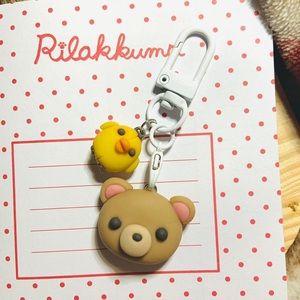 Cute Bear and Chick Keychain